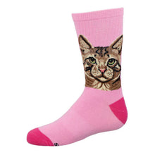 Sock Smith 🍁Purrfect Portrait Cat Socks - Kid's 7-10 Years