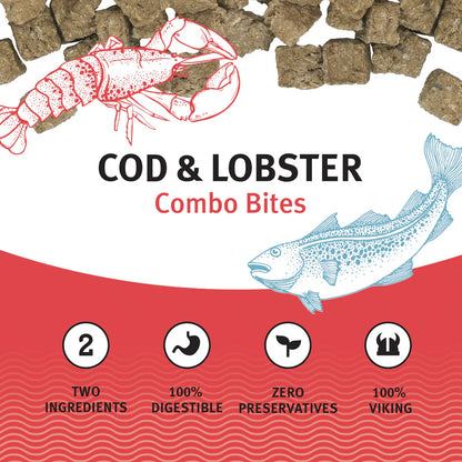 ICELANDIC+ Cod & Lobster Combo Bites Dog Treats 3oz