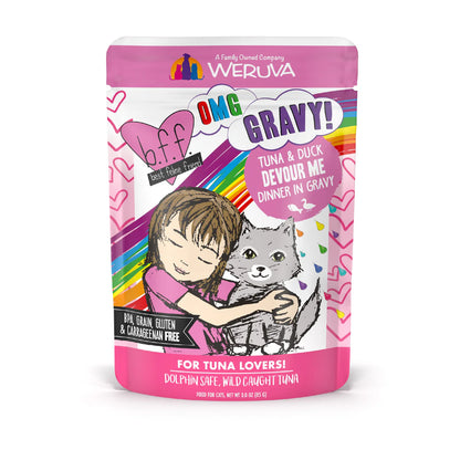 Weruva BFF OMG Tuna & Duck Devour Me Dinner in Gravy for Cats 3oz