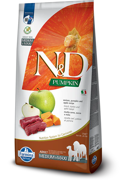 Farmina N&D Venison & Pumpkin for Adult Dogs