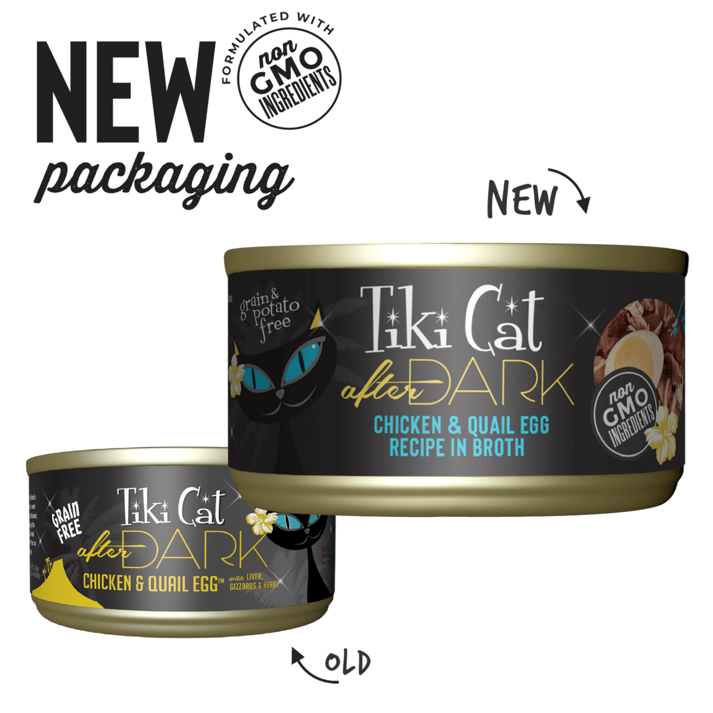 Tiki Cat After Dark Chicken & Quail Egg Cat Food 2.8oz