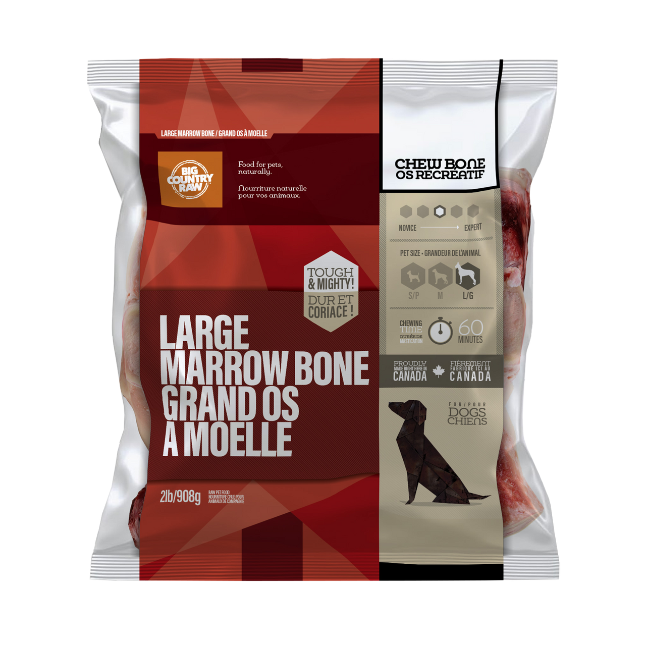 Big Country Raw Large Marrow Bone 2lb