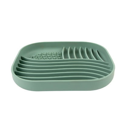 Brookbrand Green Square Silicone Lick Mat