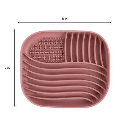 Brookbrand Pink Square Silicone Lick Mat
