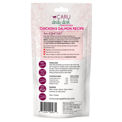 Caru Chicken & Salmon Lickable Treats for Cats