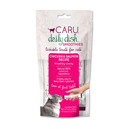 Caru Chicken & Salmon Lickable Treats for Cats