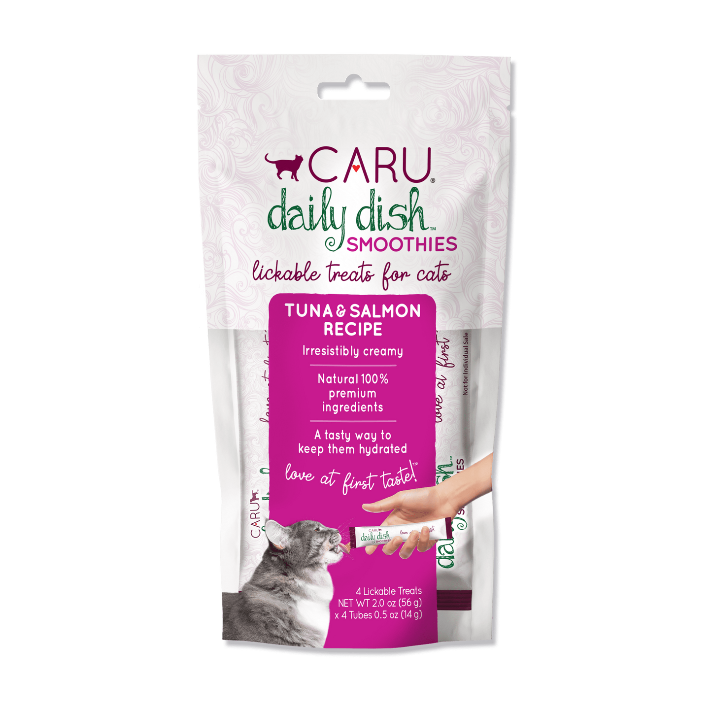 Caru Tuna & Salmon Lickable Treats for Cats