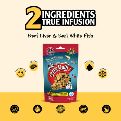 Benny Bullys Plus Fish Cat Treats 25g