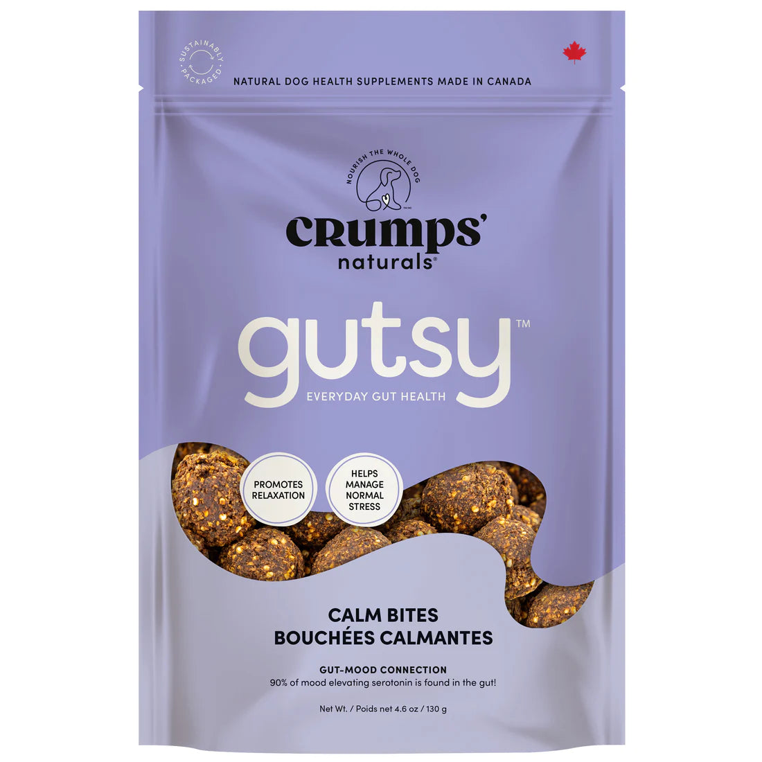 Crumps Naturals Gutsy Calm Bites for Dogs