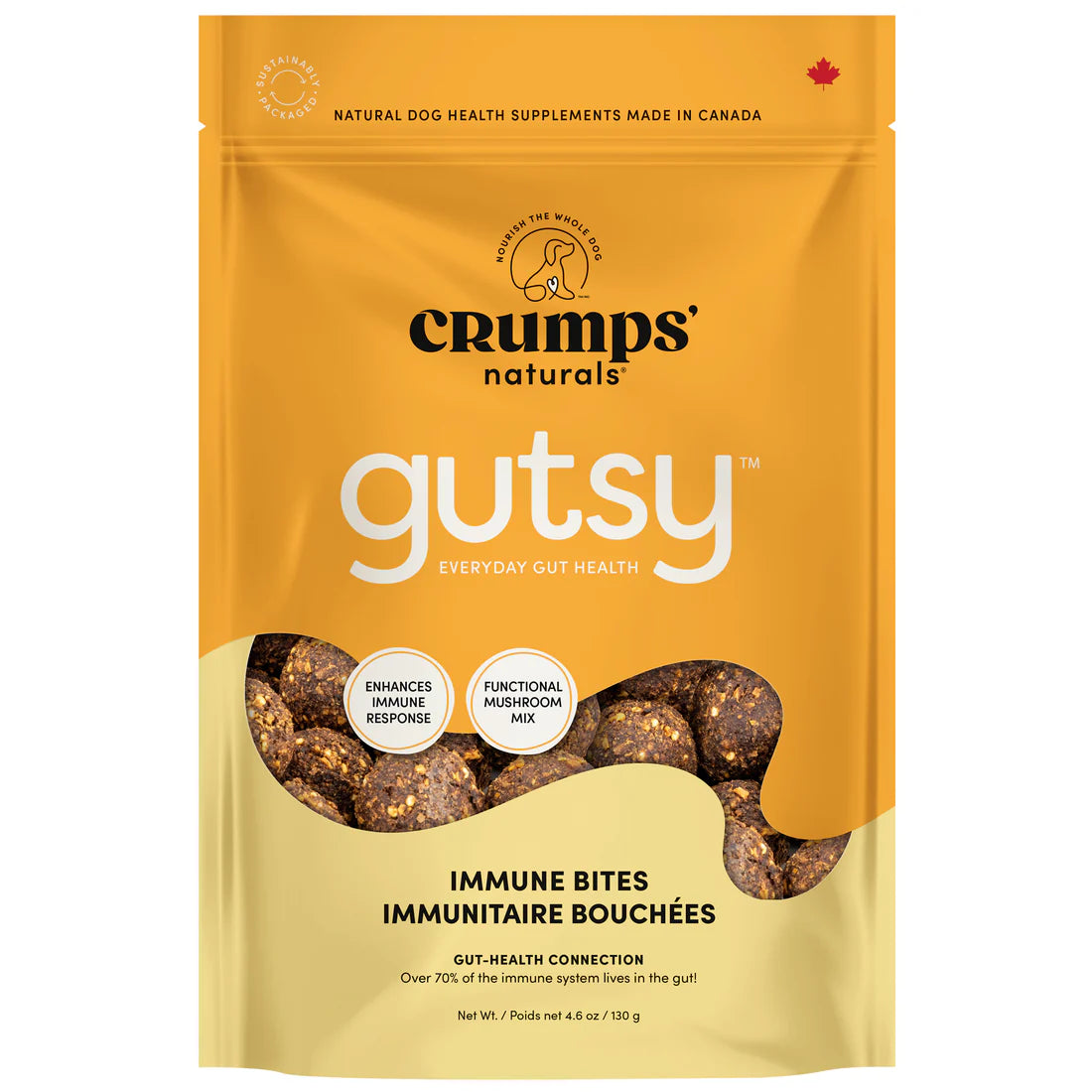 Crumps Naturals Gutsy Immune Bites for Dogs