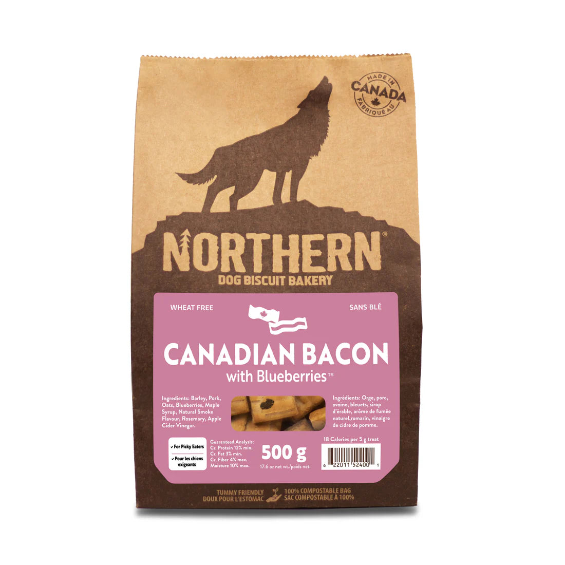 Northern Biscuit Canadian Bacon with Blueberries 500G