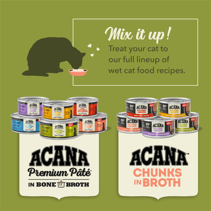 Acana Chicken & Salmon Chunks & Broth Wet Cat Food 5.5oz
