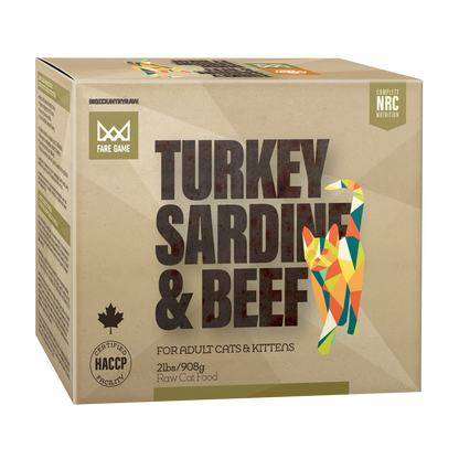 Big Country Raw Fare Game Turkey and Sardines with Beef 2lb