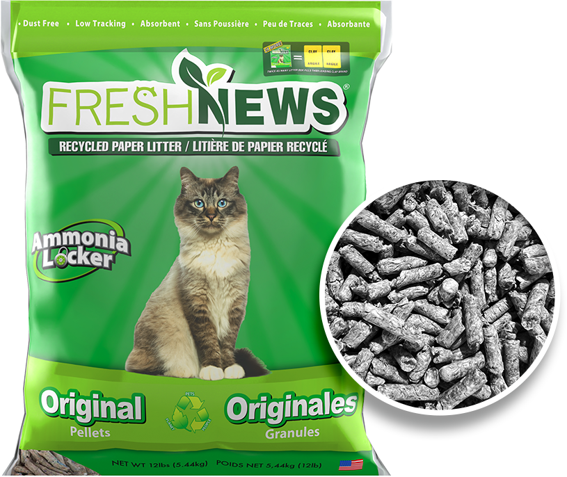 Fresh News Recycled Paper Pellets Cat Litter