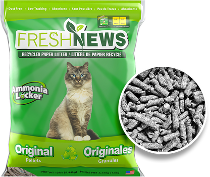 Fresh News Recycled Paper Pellets Cat Litter