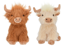 Multipet Highland Cow Brown & Cream Dog Plush Toy