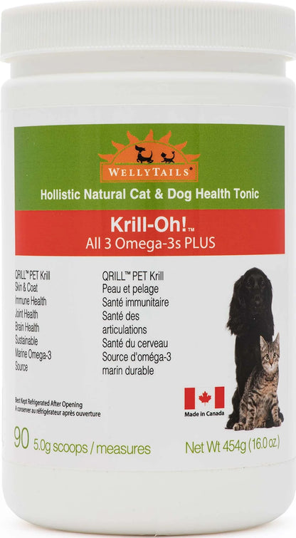 WellyTails Krill Oh Omega 3S for Dogs 454g