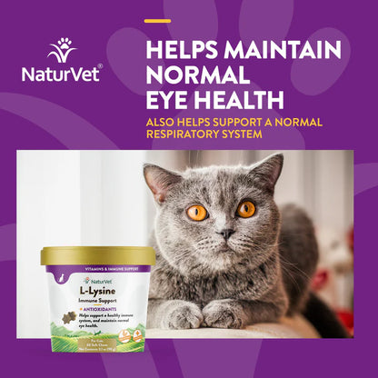 Naturvet L-Lysine Immune Support for Cats 60ct