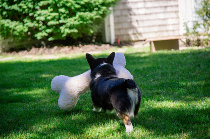 HuggleHounds Fleece 24" Bone Plush Dog Toy