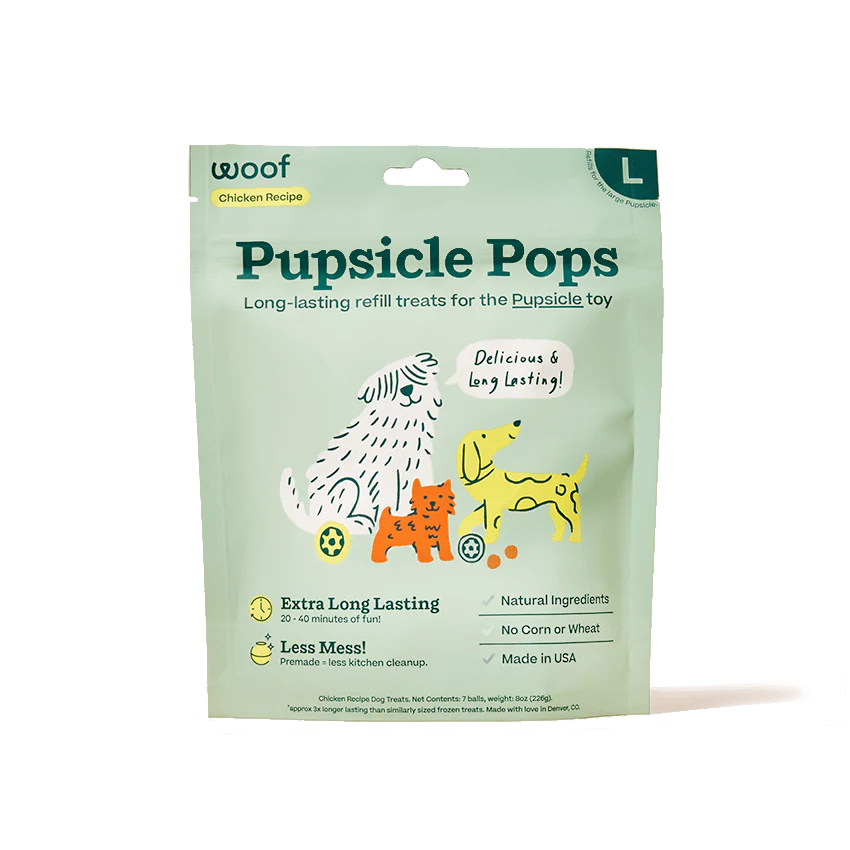 Woof PB & Chicken Pupsicle Refill Pops