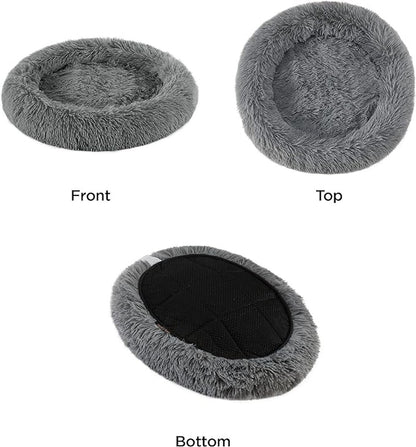 Best Friends by Sheri Grey Donut Bed in Shag Fur 21" x 19"