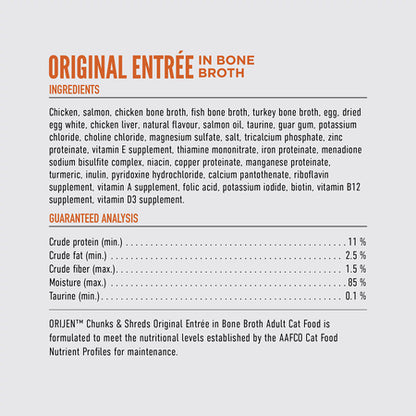 Orijen Original Entree Chunks & Shreds Wet Cat Food 5.5oz