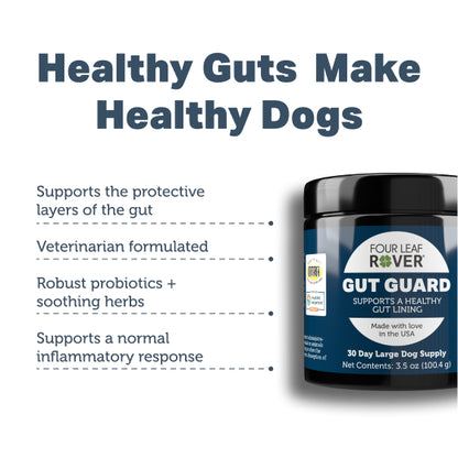 Four Leaf Rover Gut Guard  - For Dogs with Irritated, Leaky Guts 114.5g