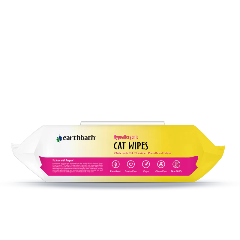 Earthbath Cat Hypo-Allergenic Grooming Wipes