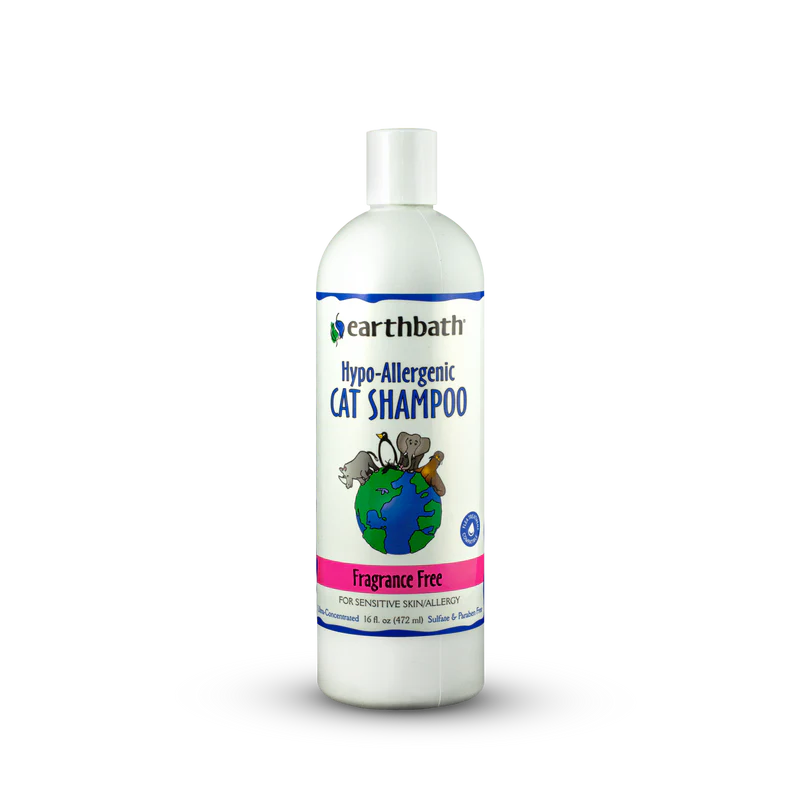 Earthbath Cat Fragrance Free Shampoo 16oz