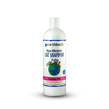 Earthbath Cat Fragrance Free Shampoo 16oz