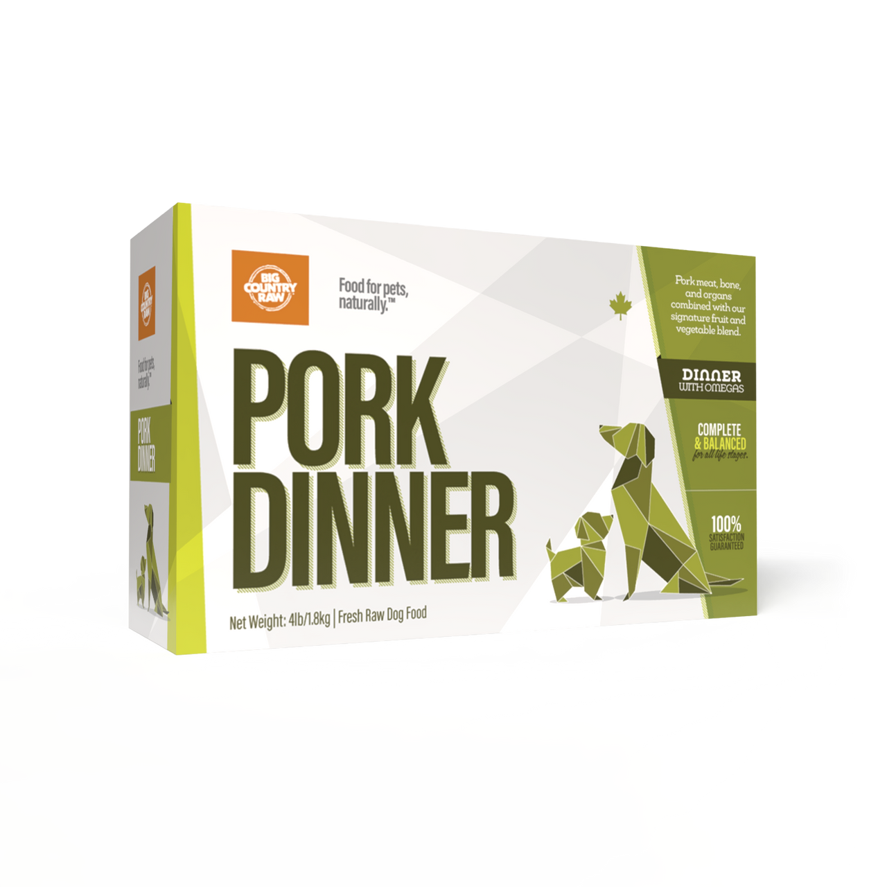 Big Country Raw Pork Dinner 4Lb Carton