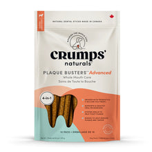 Crumps Plaque Buster Advanced Whole Mouth Dog Dental Sticks with Probiotics 10-Pack