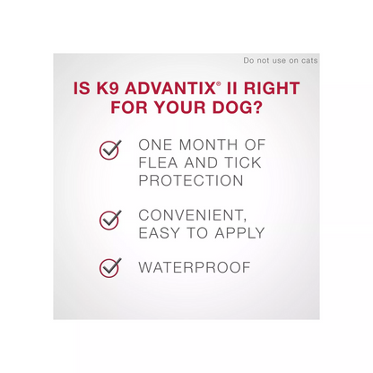 K9 Advantix II Large Dog ( 11-25KG) 2 Dose