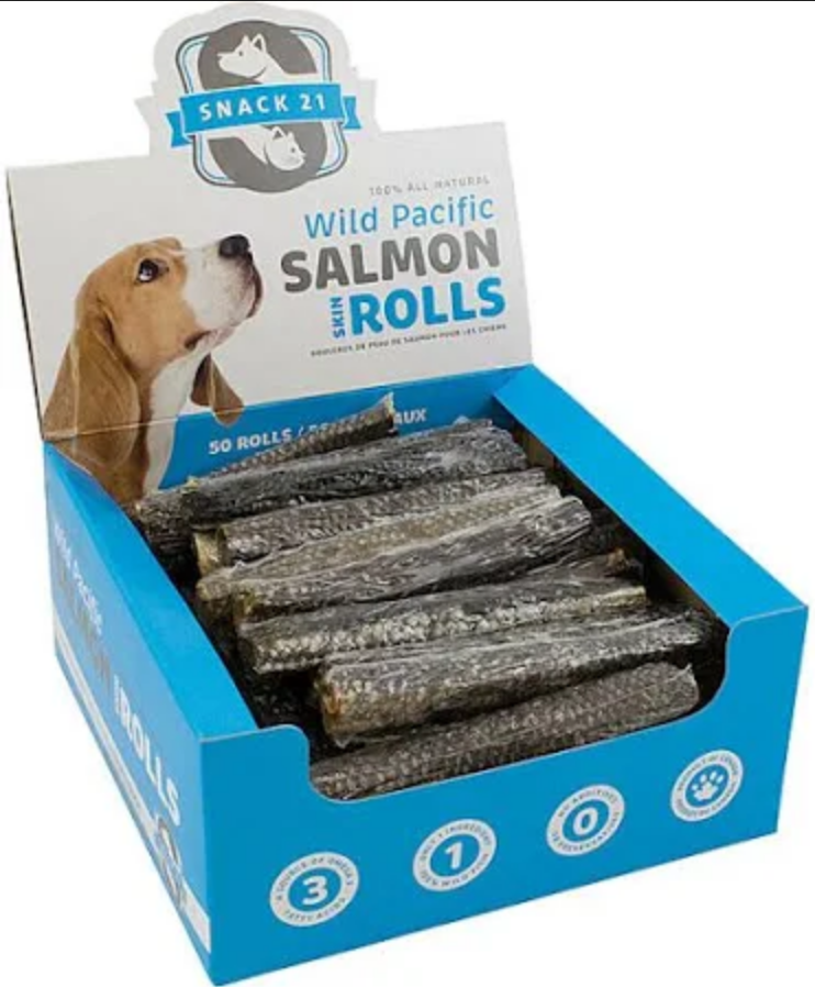 Snack21 Salmon Skin Roll for Dogs