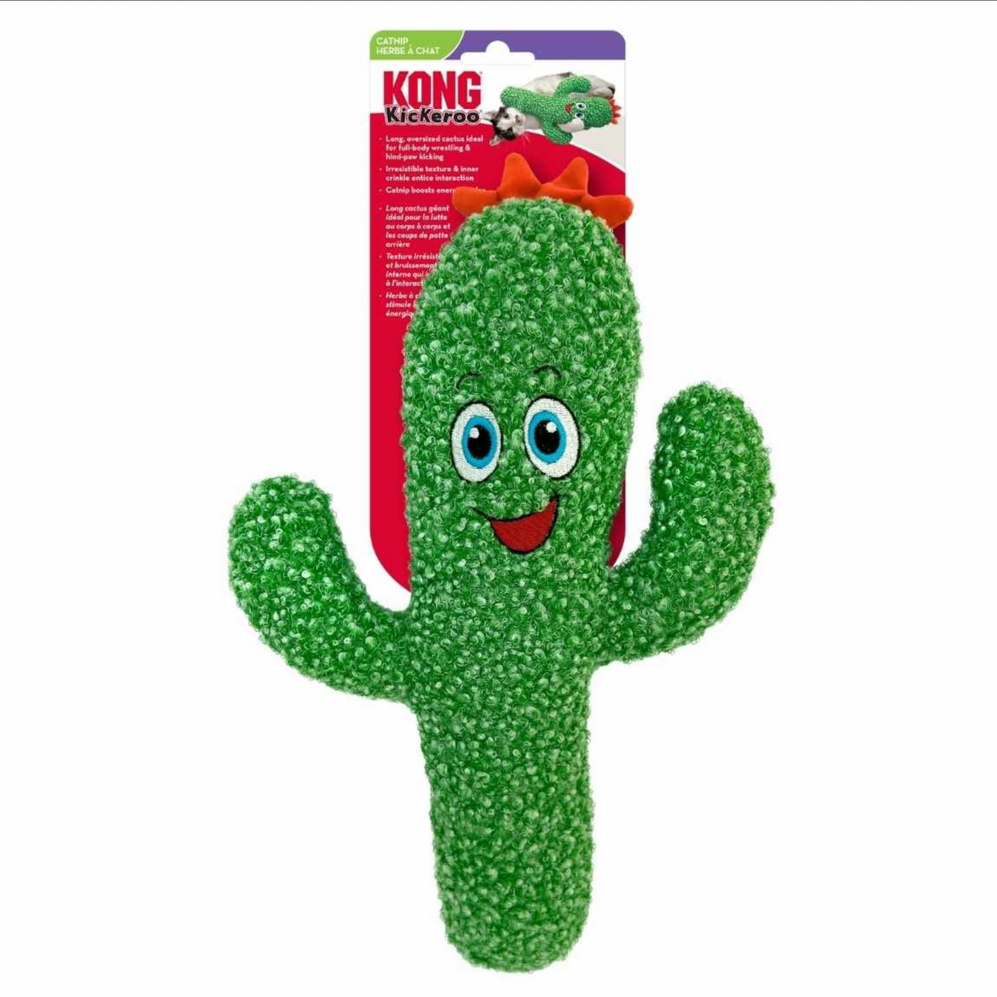 Kong Kickeroo Cactus Cat Toy with Catnip