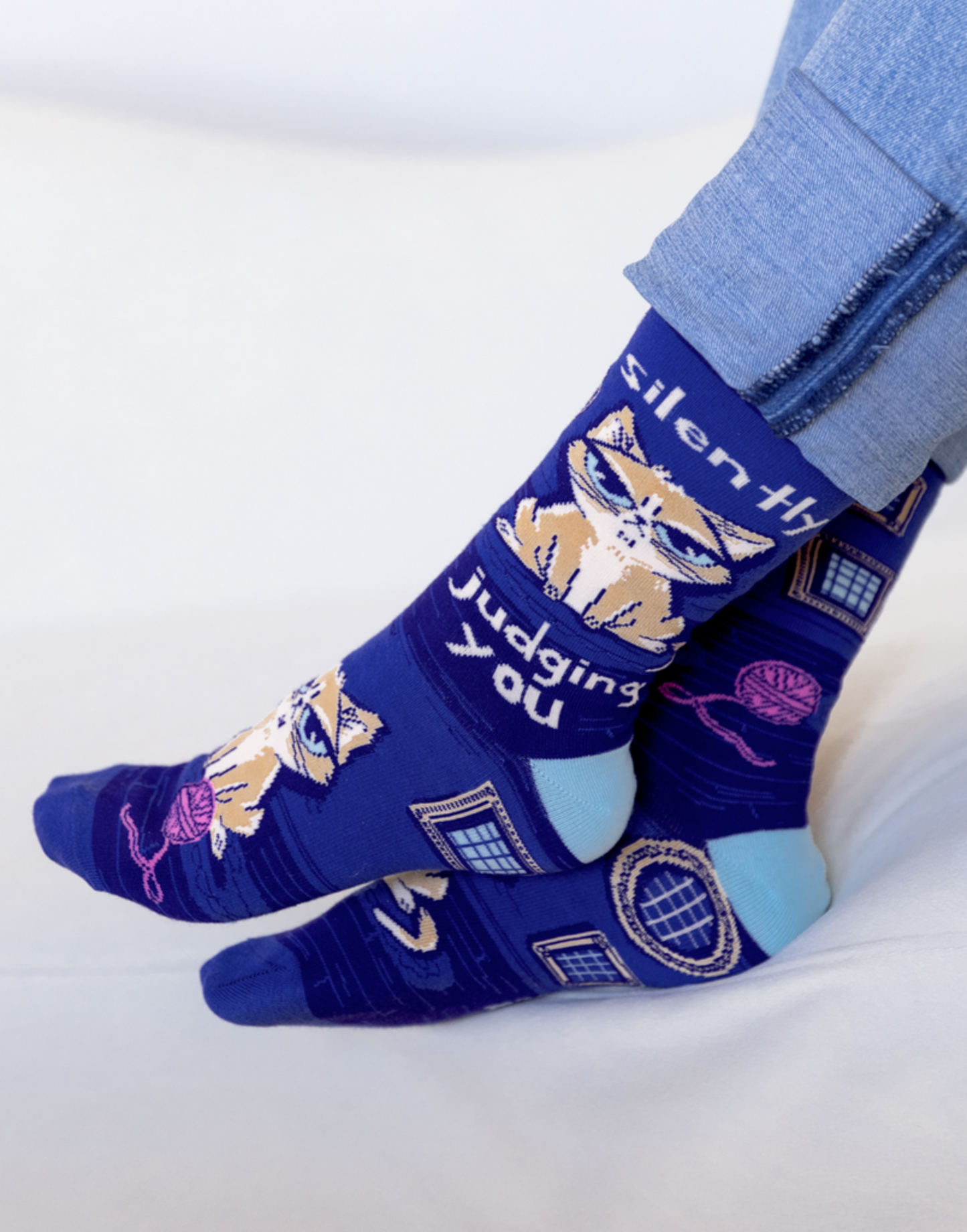 Uptown Sox Ltd. Women's Silently Judging You Socks - Sizes 6-10