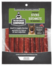 Butcher's Companion Beef & Veggie Sausage Dog Treats