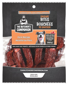 The Butcher's Companion Pork Sausage Bites for Dogs 250g