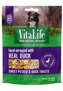 VitaLife Jerky Sweet Potato & Duck Twists 400g