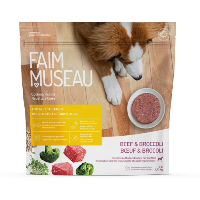 Faim Museau Beef & Broccoli Can be Cooked for Dogs