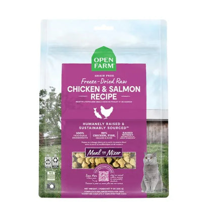 Open Farm Chicken & Salmon Freeze-Dried Raw Morsels Cat Food