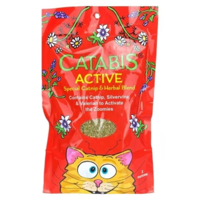 Multipet Catabis Active Loose Leaf Catnip Bag 2oz