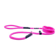 Pink 3/8" x 6' Smoochy Poochy Slip Lead with Safety