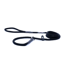 Black 1/4" x 6' Smoochy Poochy Slip Lead with Safety