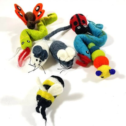 Dharma Dog Karma Cat Wool Felt Backyard Toys - Singles