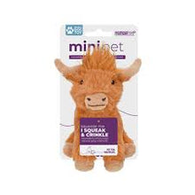 Multipet Minipet Highland Cow Dog Plush Toy