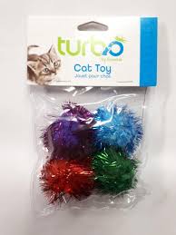 Turbo Glitter Pom Poms 4pk