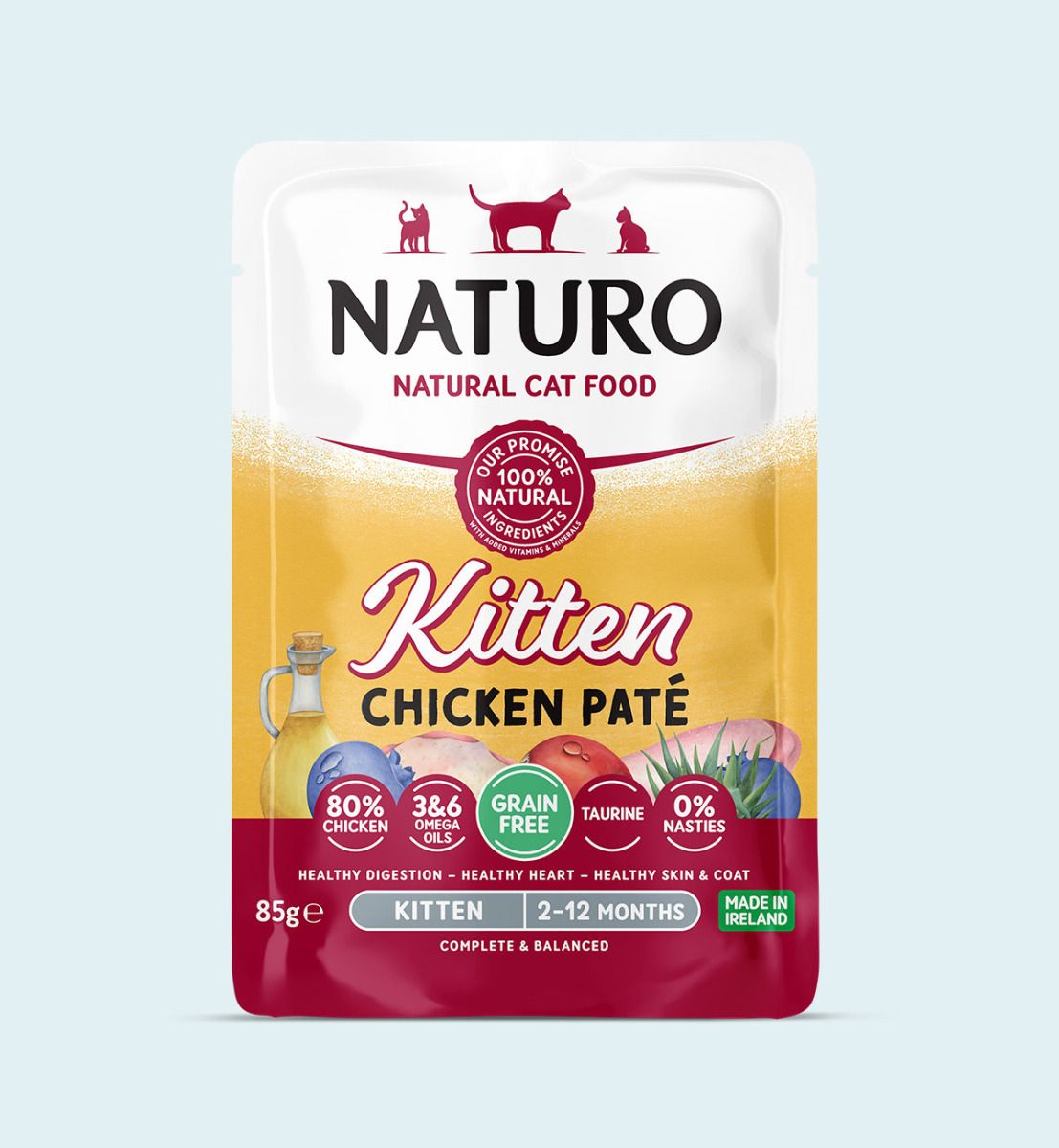 Naturo Kitten Chicken Pate Pouch 85g