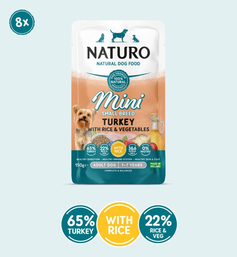 Naturo Canine Adult Mini Turkey with Rice and Vegetables 150g