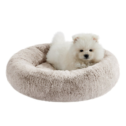 Best Friends by Sheri Brown Faux Rabbit Fur Donut Bed 18" x 18"